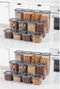 Hermia Set de 24 Cajas de Almacenaje Antracita